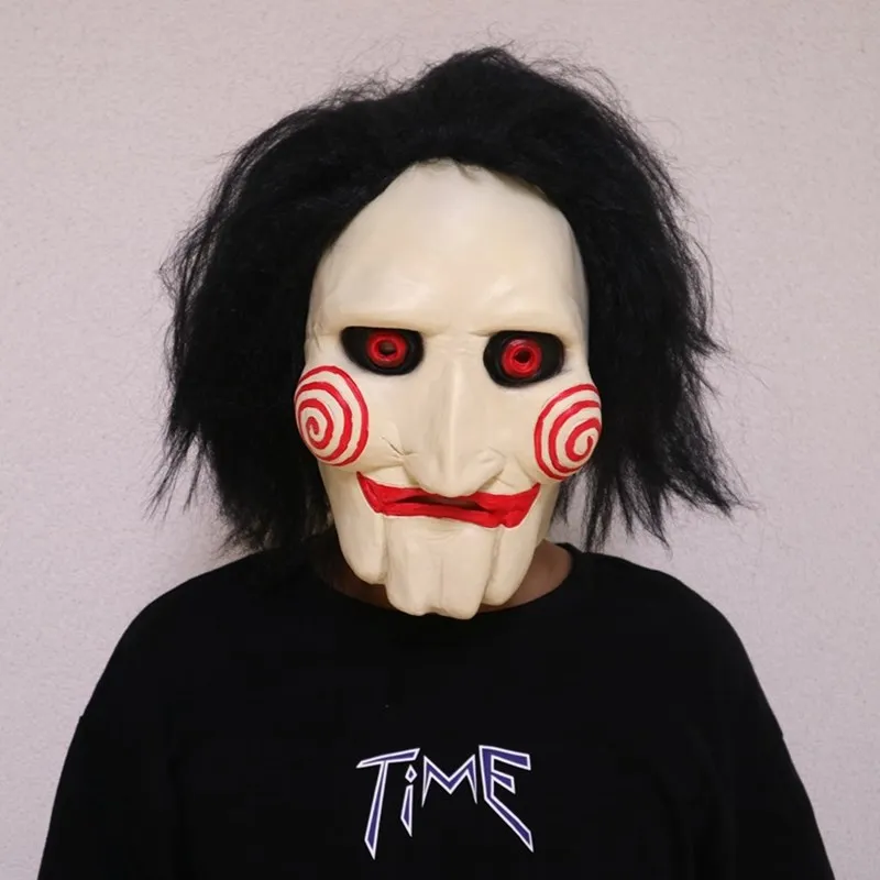 Хэллоуин вечерние Косплэй котелок лобзик пила Маска марионетки популярный