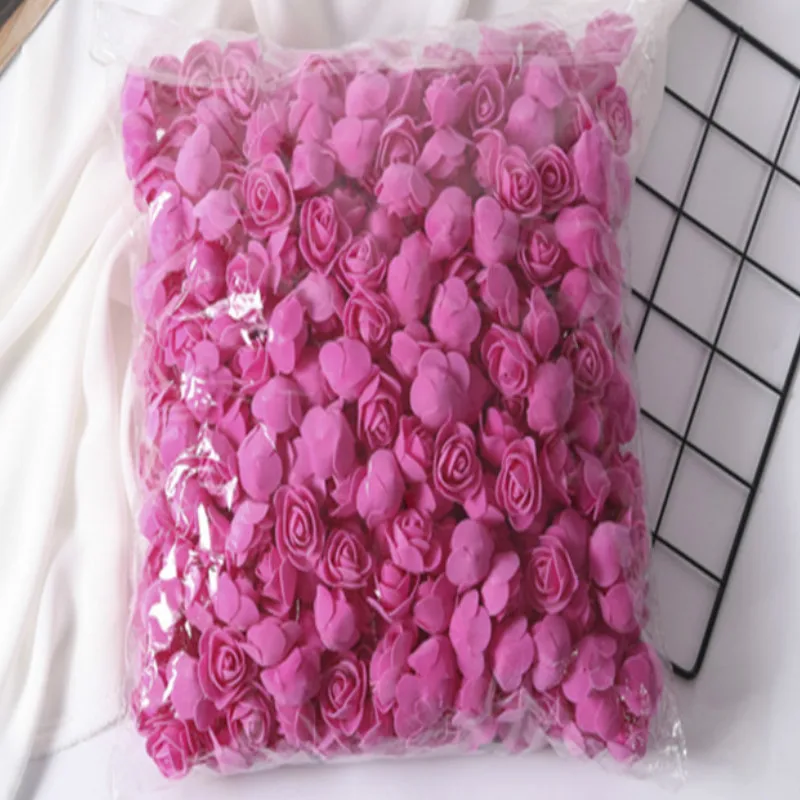 500 шт 3 5 см Пена Розы Искусственные головки цветов Сделай Сам 20 плюшевый мишка