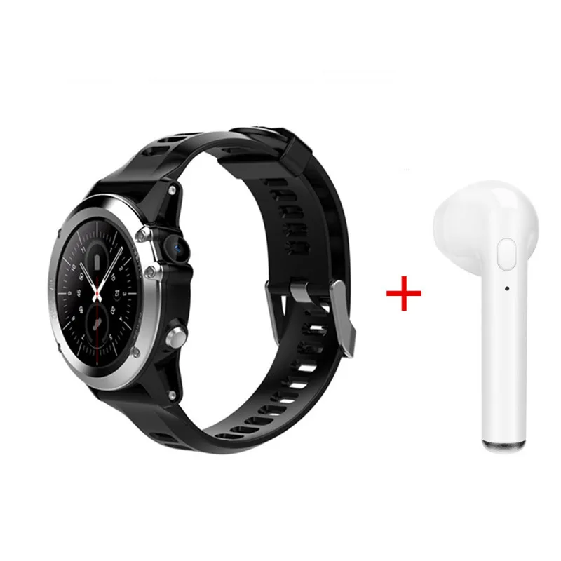 silver add headset Умные часы H1 телефоны на платформе Android, GPS карты Bluetooth Вызов SmartWatch Ip68 Водонепроницаемый фитнес-трекер для измерения сердечного ритма для samsung gear S3 - Цвет: silver add headset
