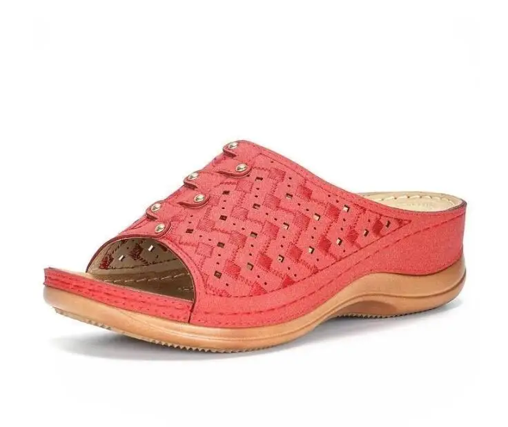 Сандалии женские из экокожи повседневные Мягкие Шлепанцы на платформе удобная