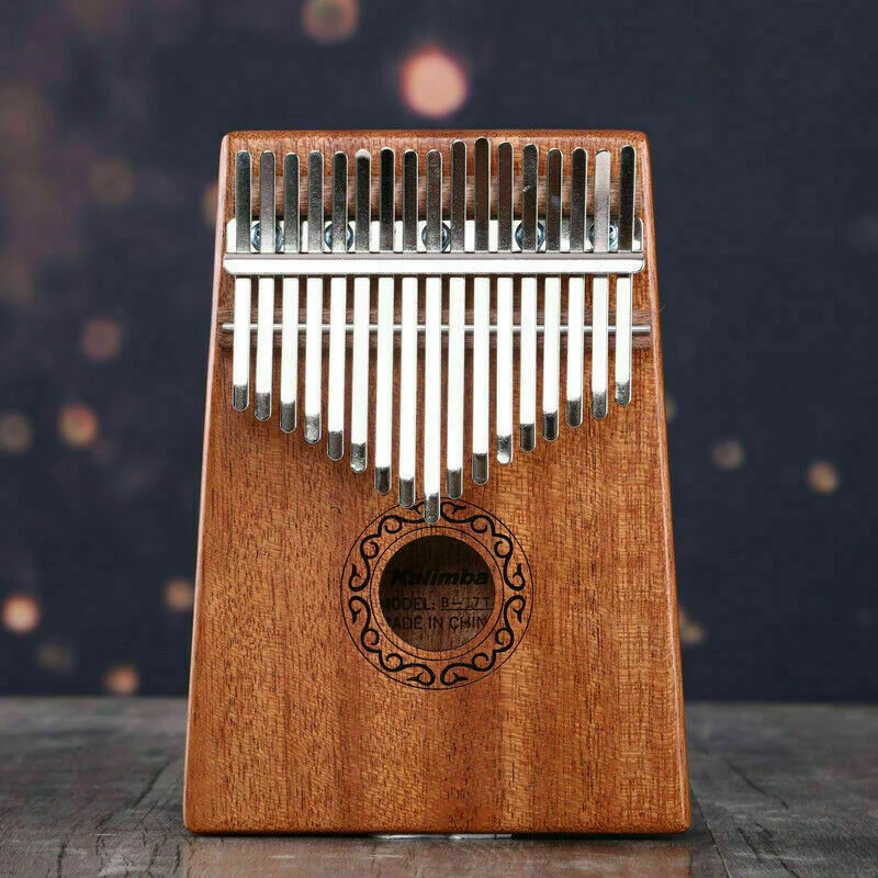 Kalimba Thumb Piano 17 клавишное пианино высокое качество дерево красное тело музыкальный