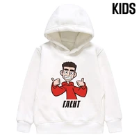 kids merch a4 glent hoodie spring autumn boys thicked hooded sweatshirts casual parent family clothing girls pullover tops