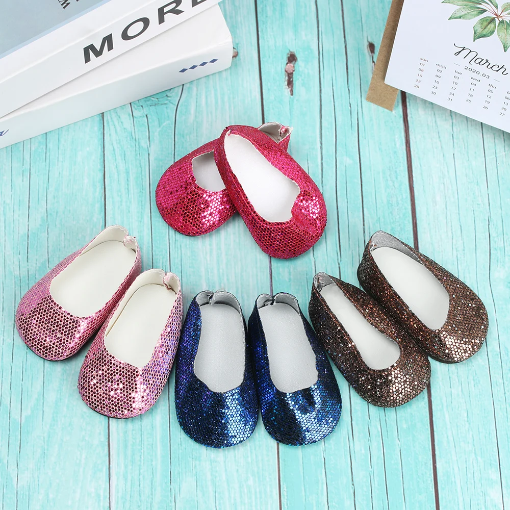 1 пара блестящих кукол-блестки обувь разных цветов размер обуви 18 дюймов/43 см