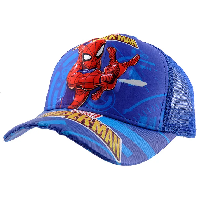 

Summer Cartoon Anime Children Baseball Cap Baby Boy 3D Cartoon Disney Sunshade Breathable Mesh Hat Kids Mickey Girl Sun Hat