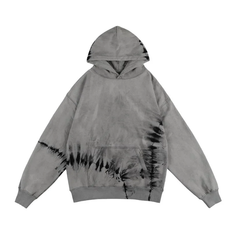 

22SS Retro Tie-dye Washed and Worn Pure Cotton EU Size ACW Hoodies Men Women Vintage Clothes Autumn Winter Demon Slayer Haikyuu