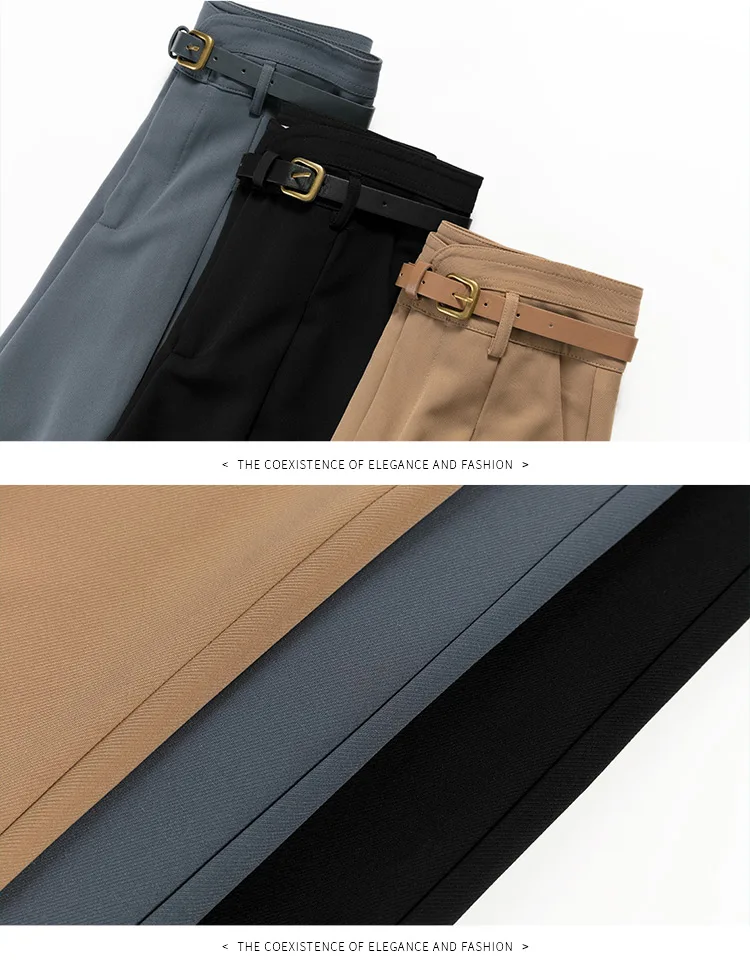 

Lauri Laki Elegant Formal High Waist Pants Women Office Lady Harem Pants Vintage Mujer OL Pockets Sashes Trousers Mujer 2020