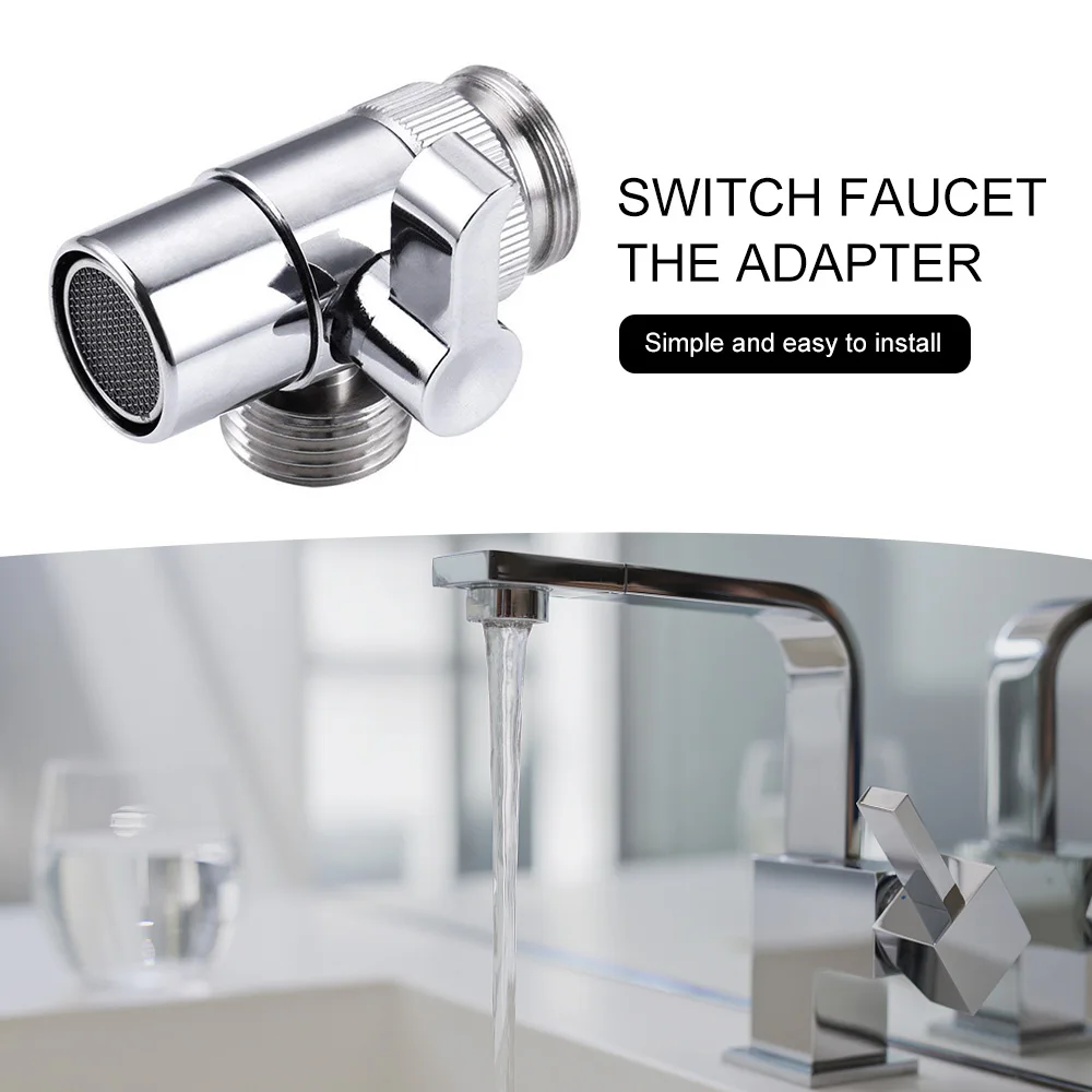 

1PC Switch Faucet Adapter Wear Resistant Kitchen Sink Splitter Diverter Valve Water Tap Connector for Toilet Bidet Shower