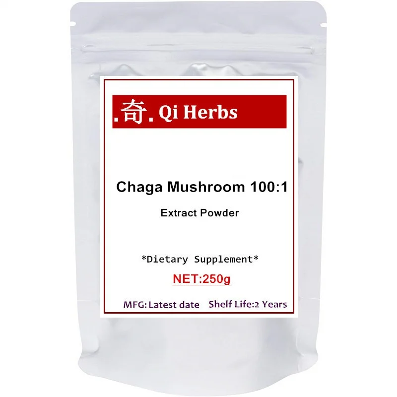 

Organic Chaga Mushroom Extract 100:1 Powder, Powerful Immune System and Energy Booster