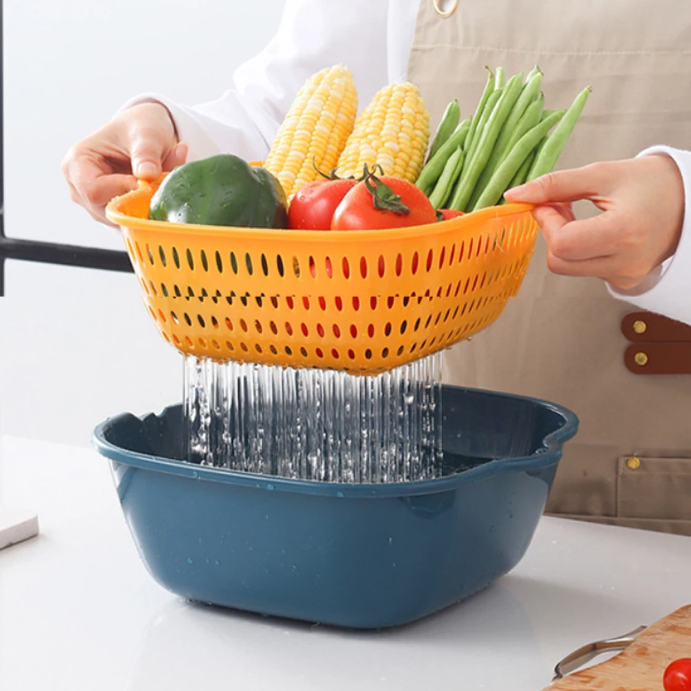 6 шт./набор Многофункциональная Корзина для слива фруктов и овощей |