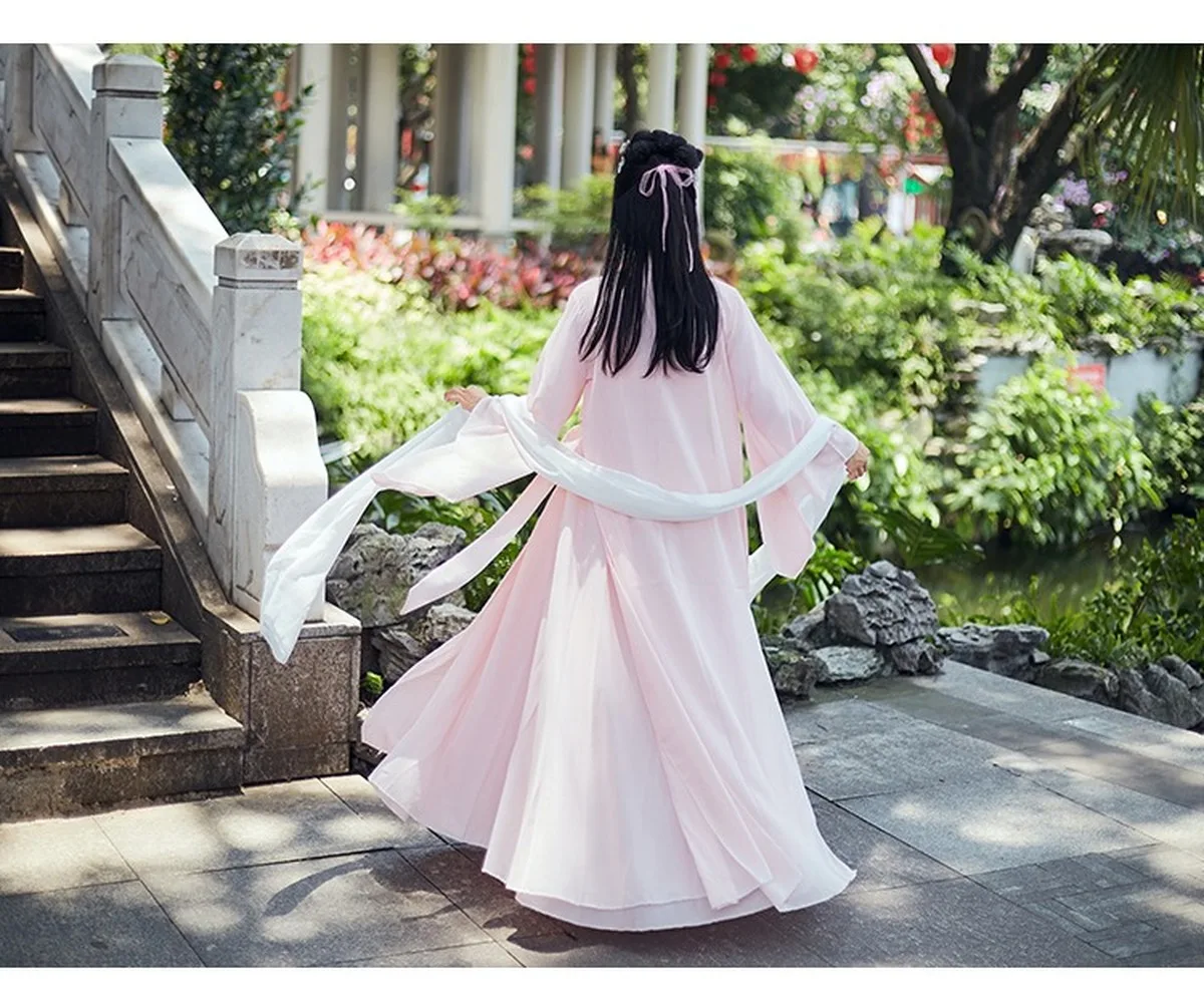 Китайский традиционный ханьфу платье для женщин в народном стиле танцевальных