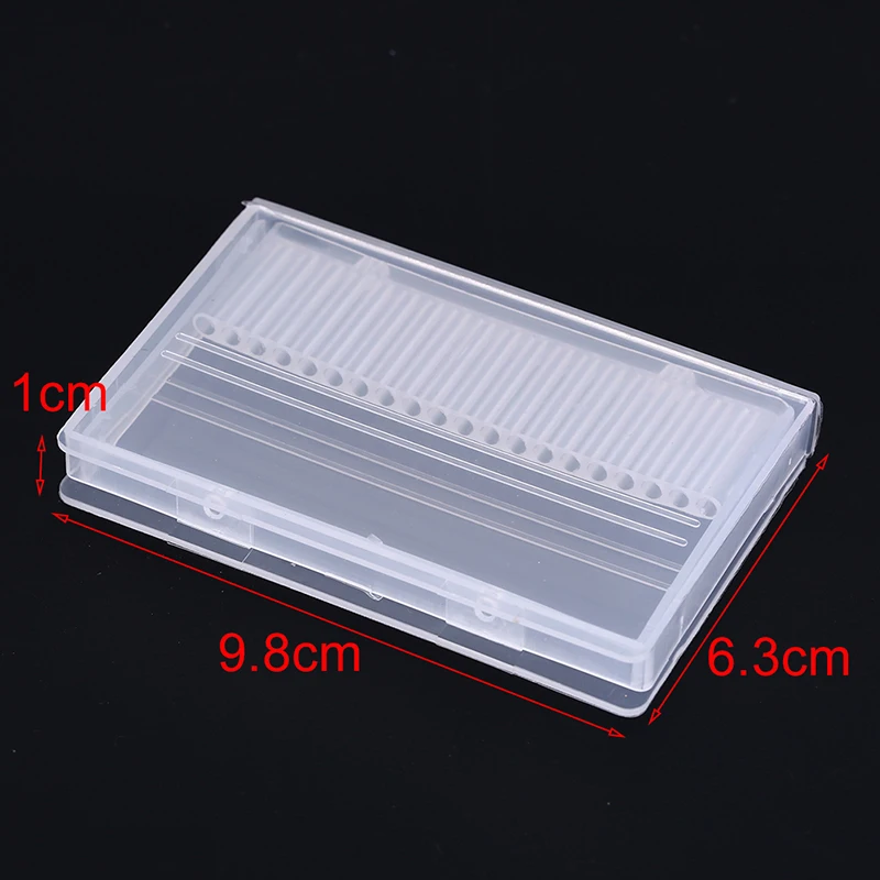 Прозрачная акриловая коробка для сверл с 20 отверстиями пластиковый стенд