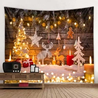 christmas decoration wall hanging tapestry christmas tree fireplace gift bedroom living room dormitory decoration tapestry