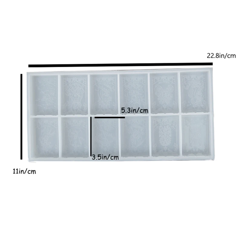 

Tarots Card Game Molds - 24 Cavities for DIY Tarots Games Resin Jewelry