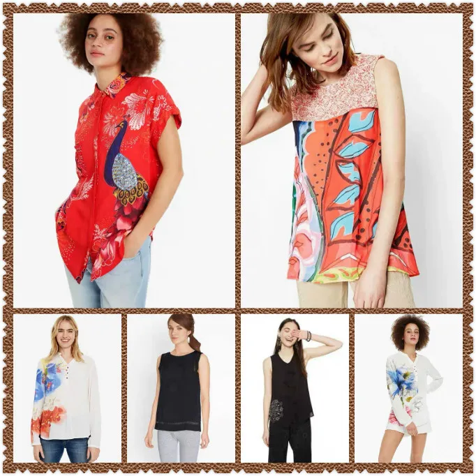 2020 desigual испанская Женская модная новая рубашка Размер: XS XXL| |