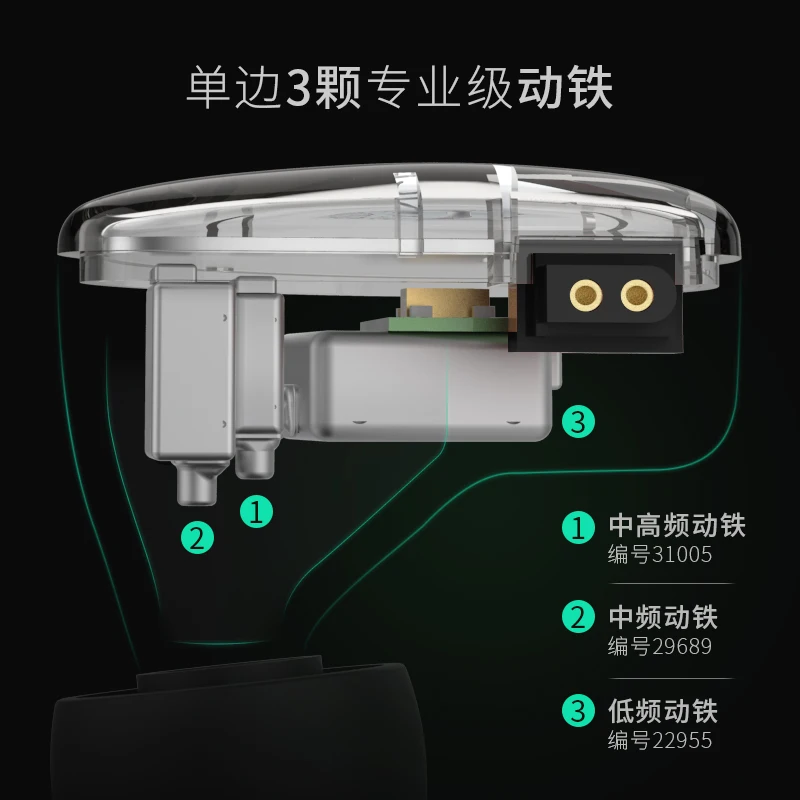 KZ AS06 3BA 3 сбалансированная арматура драйвер в ухо наушники HIFI монитор с басом наушники с 2pin кабелем KZ ZS10 AS10 ES4 ZST
