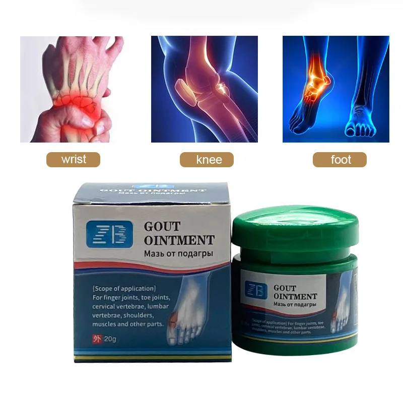 

Gout Balm Herb Treatment Joint Bone Pain Killer Cream Sore Neck Health Ointment Muscle Relaxation Drug Plasters