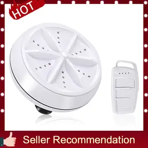 Mini Cleaning Machine with Ultrasonic Sterilization USB Chargeable Rotate Bidirectional Washing Machine for Female Underwear//Baby Clothes Portable Washing Machine
