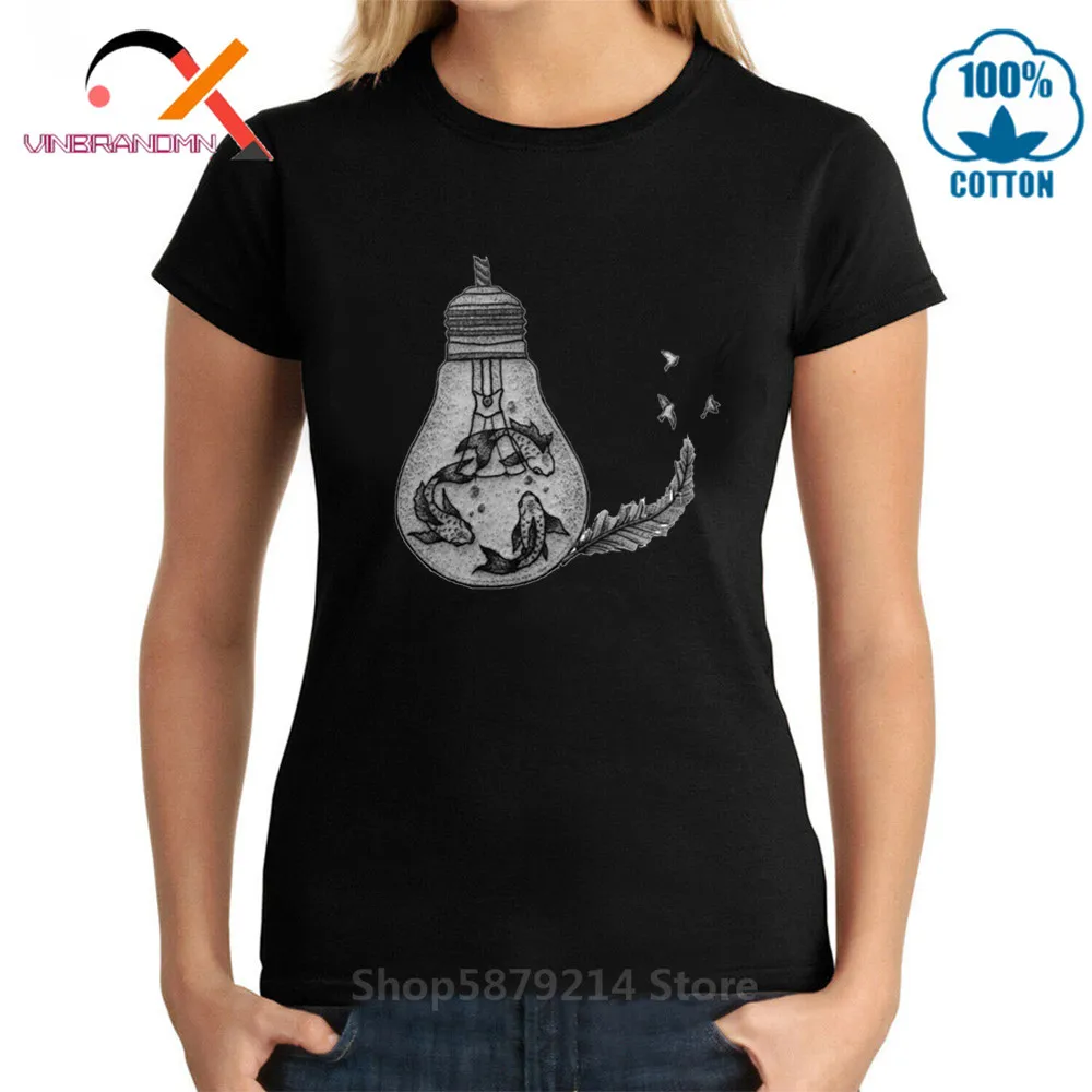 Женская футболка с принтом Love Luck Tattoo японская Koi Carp Fish летняя модная 2020|Футболки| |