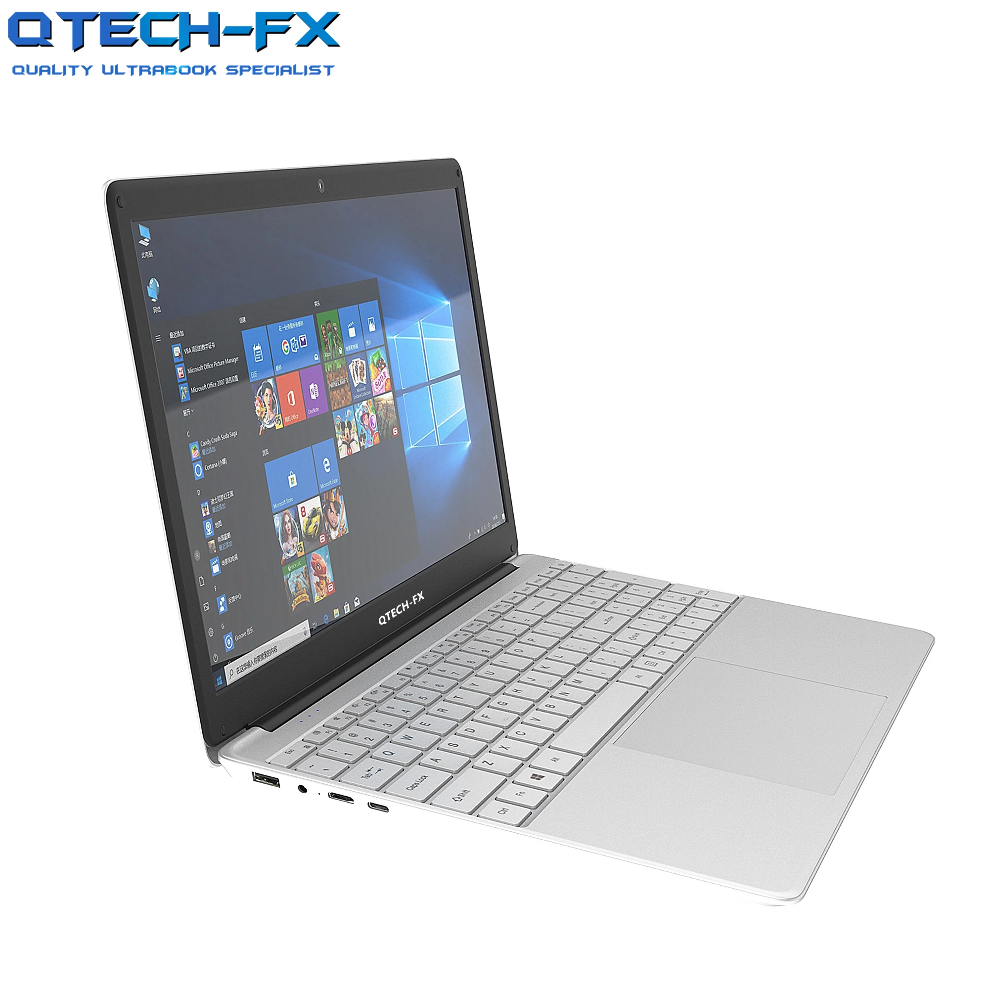 Ультрабук 15 6 дюйма 4-ядерный процессор Intel 12 Гб ОЗУ 64 ГБ SSD + 500 HDD Windows с подсветкой