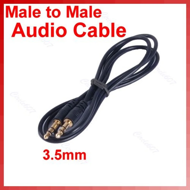 Стерео 3 5 мм разъем для наушников аудио кабель провод 0 95 м черный новый|Кабели VGA| |