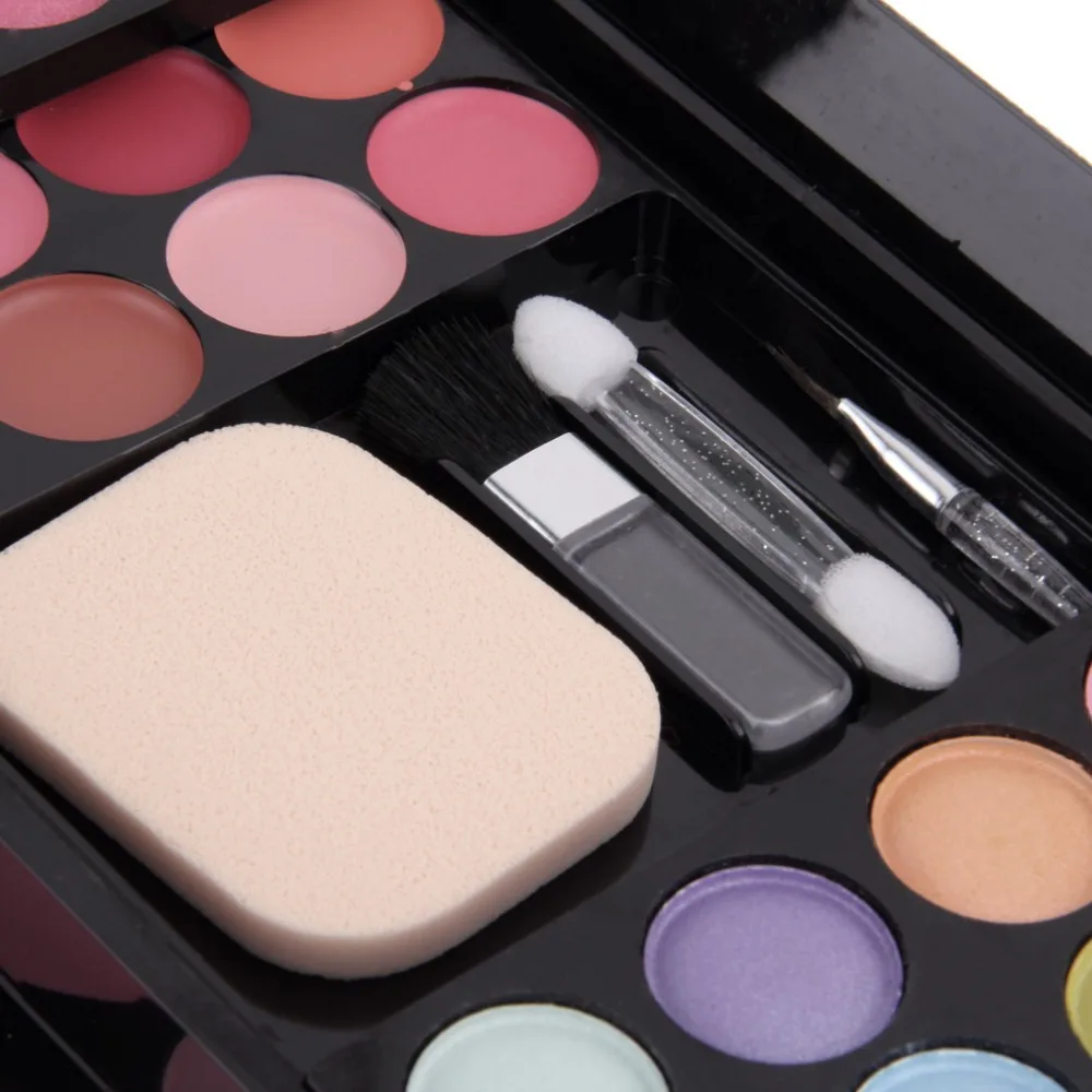 

39/74 Color Make Up Set Eye Shadow Palette Layers Concealer Lipstick Powder Blush Cosmetics Set Matte Eyeshadow Palette Brush
