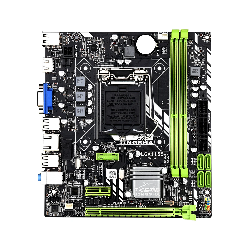 Jingsha H61 материнская плата LGA 1155 M ATX LGA1155 DDR3 Материнская Core i5 3330 CPU 32GB для ПК