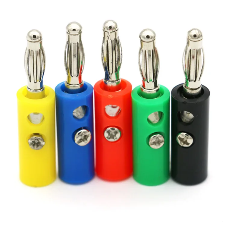 10 шт. 4 мм штекеры для аудио динамика|Соединители| |