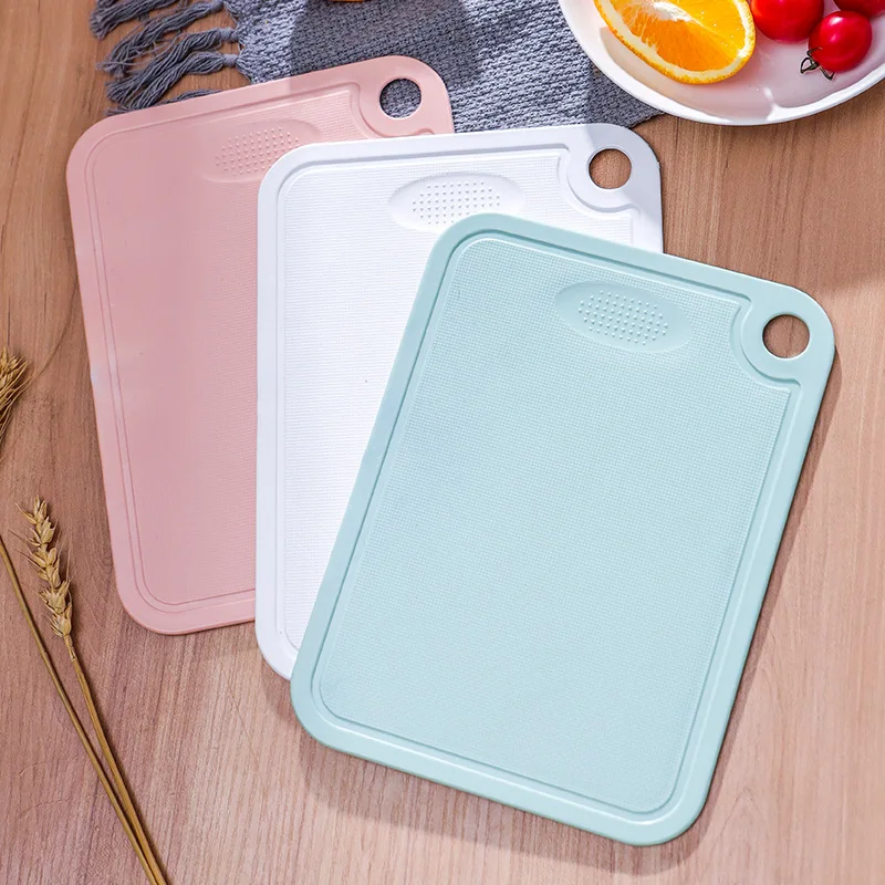 

Food Grade Plastic Vegetable Fruit Meat Cutting Board Support Garlic Grinding Camping Food Chopping Blocks Kitchen Durable Board