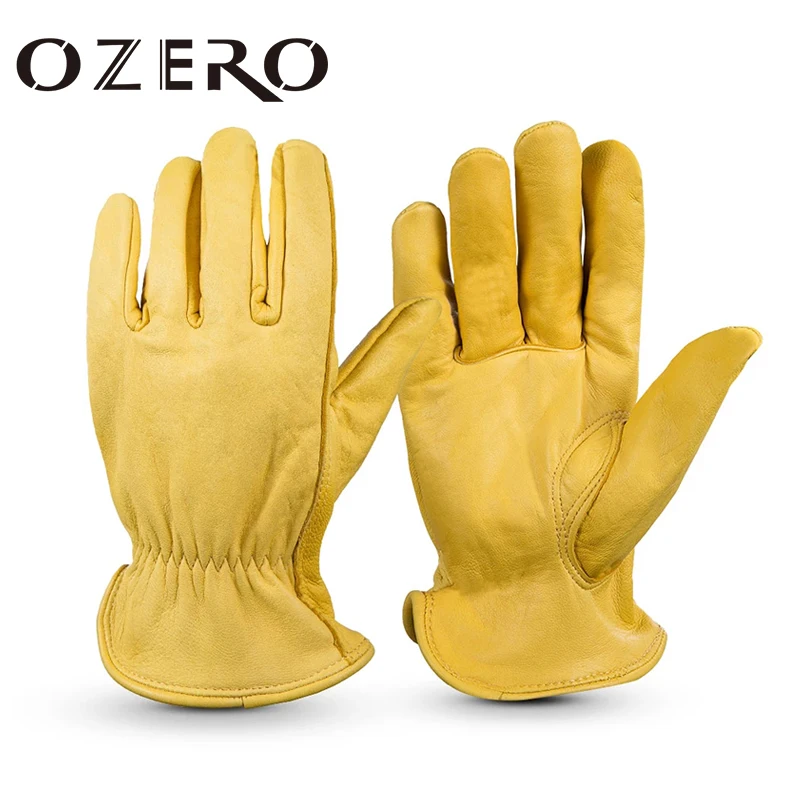 

Перчатки OZERO мужские мотоциклетные, Нескользящие дышащие митенки из козьей кожи, для езды на велосипеде