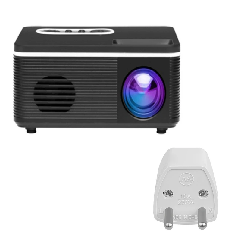 

Мини-проектор 400-600Lumens 1080p, домашний проектор высокой четкости, видеоплеер, проекторы с портами HDMI USB AV