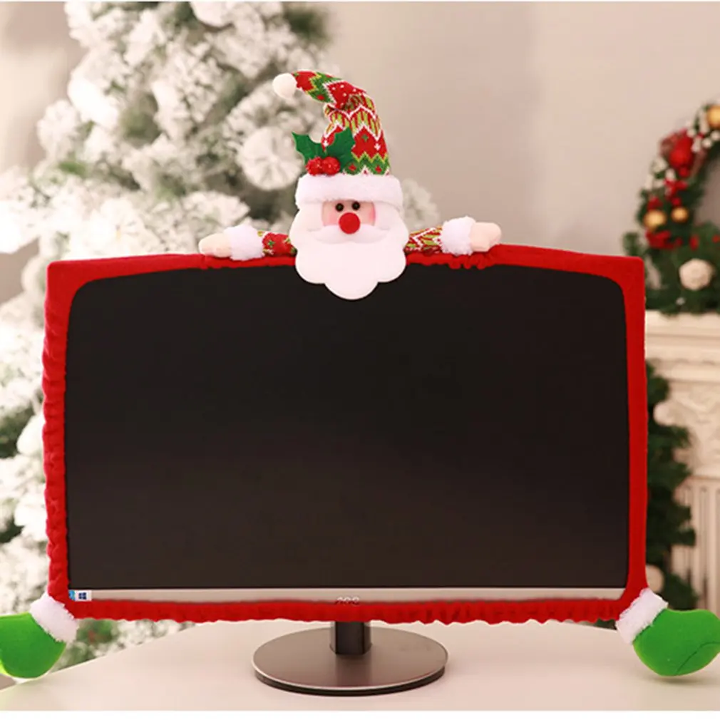 Счастливое Рождество компьютерные пылезащитные Чехлы 3D мультфильм Санта Клаус