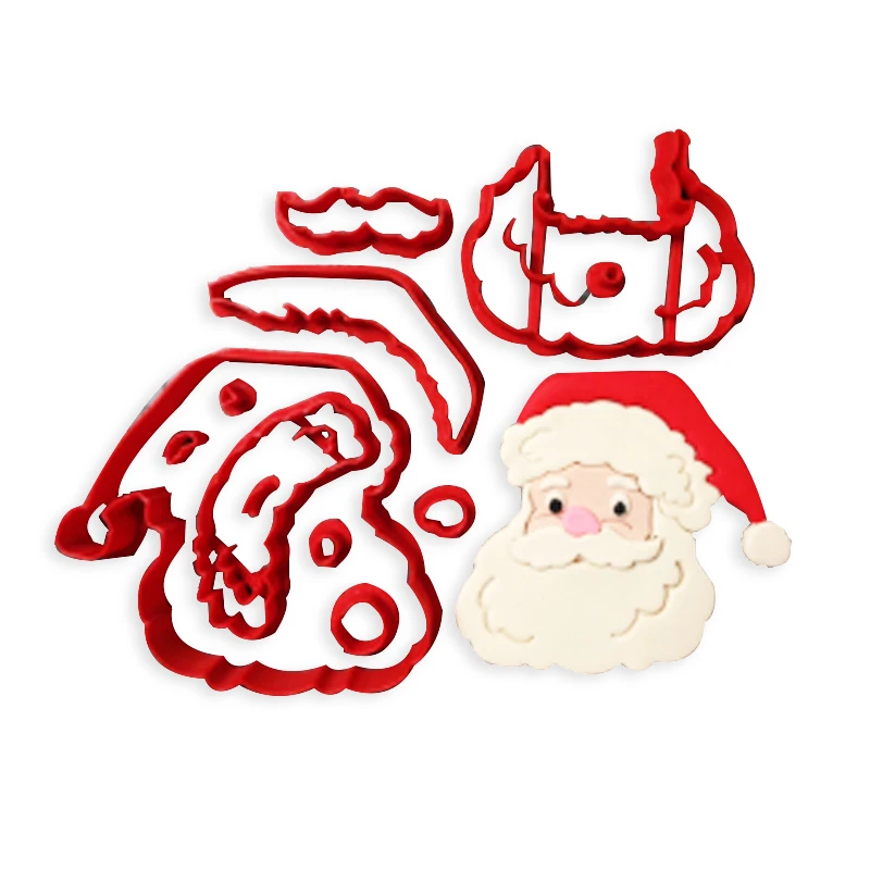 3D печати PLA Пластик Рождество Санта Клаус шляпа нулевой Fondant (сахарная) печенья