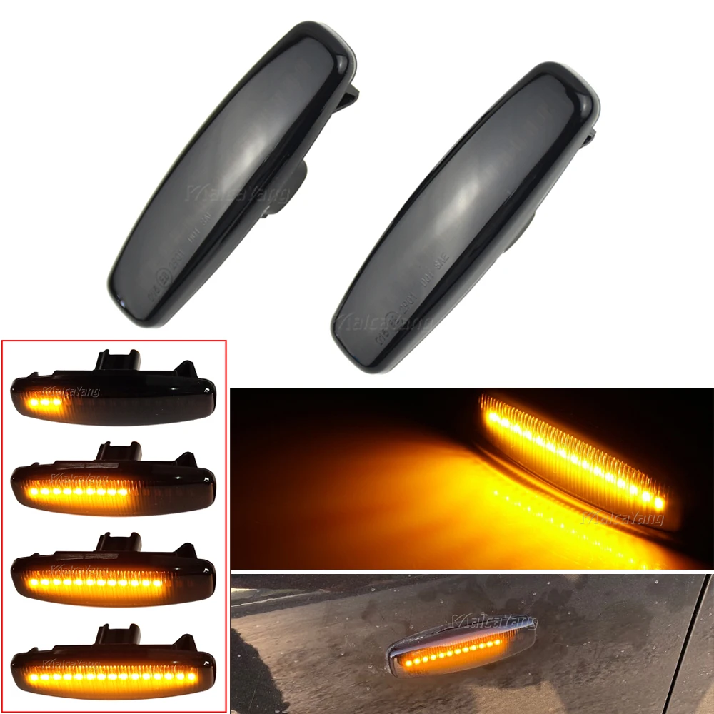 For Infiniti EX25 EX35 EX37 FX35 FX37 G25 G35 Q40 Q60 Q70 QX50 QX70 M25 M37 Side Marker Light LED Dynamic Turn Signal Lamp 2pack