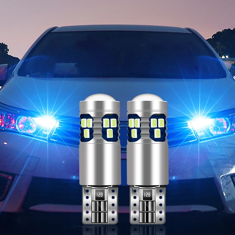 2 шт. T10 W5W 12V светодиодный лампы парковочные фары автомобиля Ширина ксеноновая
