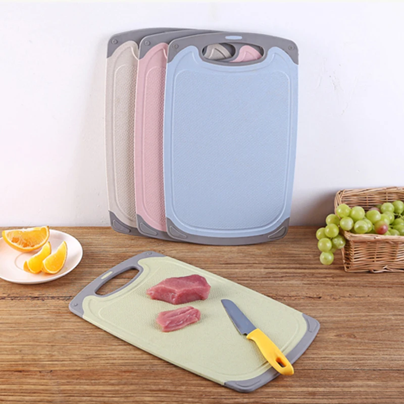 

Home Chopping Board Wheats Straw Fruit Vegetable Cutting BoardKitchen Home Multifunction Non-slip Chopping Boards Antibacterial