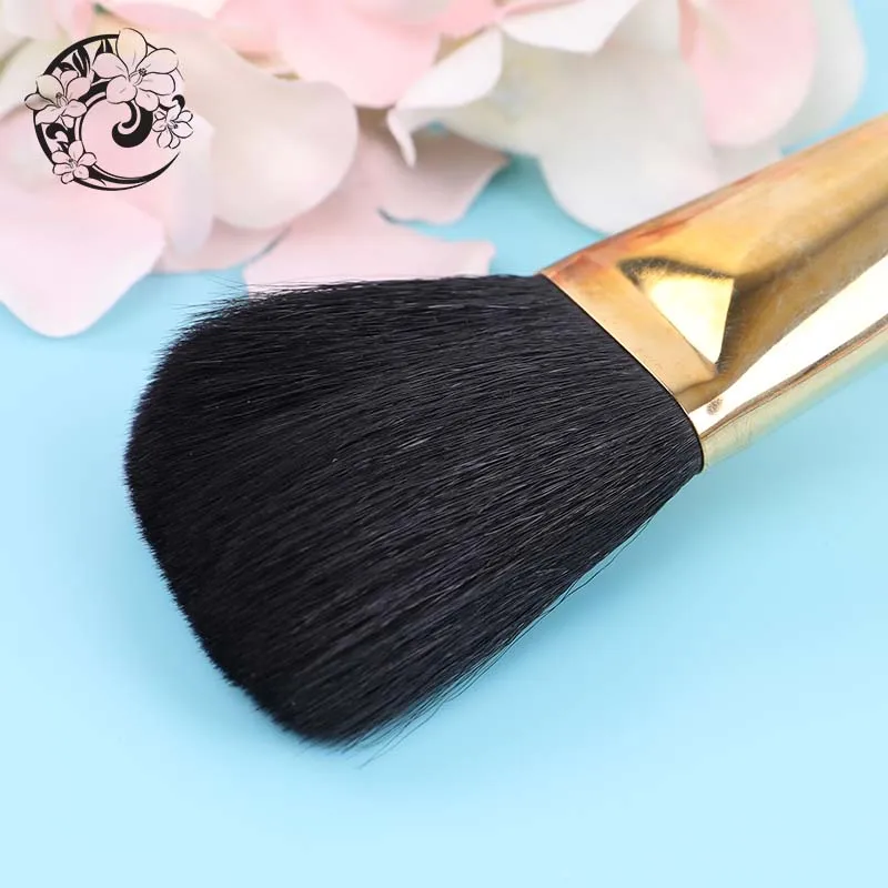 Плоская кисть для макияжа Кисть из черного Козьего Меха Brochas Maquillaje Pinceaux Maquillage Pincel
