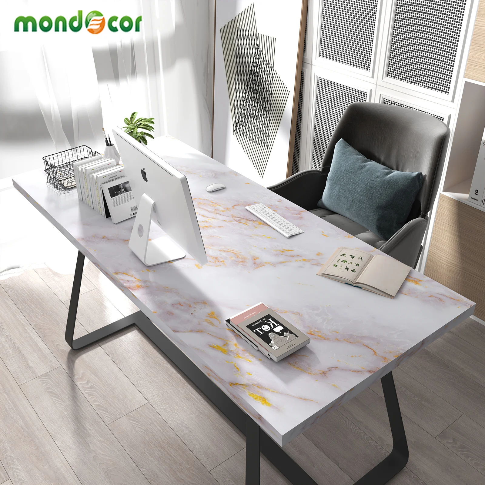 

Waterproof Marble Vinyl Wallpaper Self Adhesive Removable Film Kitchen Stove Cabinet Countertop Desktop Wall Stickers Home Decor