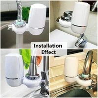 household tap water purifier kitchen faucet washable ceramic percolator mini water filter filtro rust bacteria water purifier