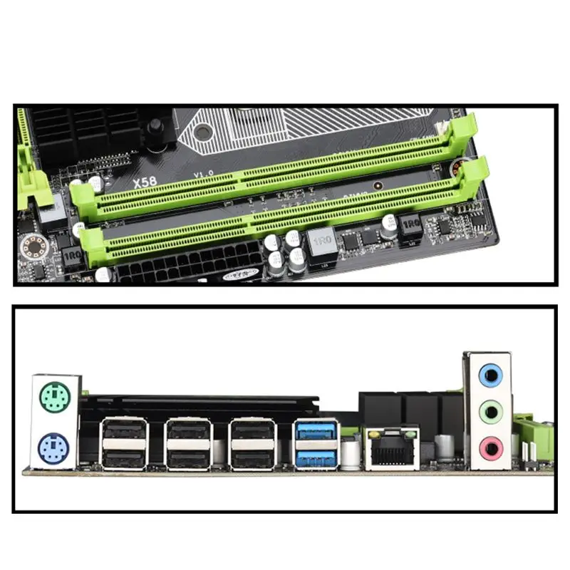 X58 материнская плата LGA 1366 i7 5675 DDR3 материнская плата LGA1366 материнская плата 1366PIN Поддержка rec 32 Гб SB3.0 для компьютера