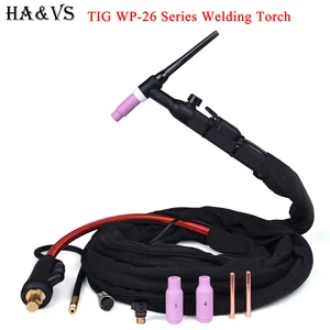 Сварофонарь WP26 WP26FV WP26F для дуговой сварки, газоэлектрическая, встроенный красный шланг, 4 м, 35-50, Европейский разъем, 13 футов, с воздушным охлаждением
