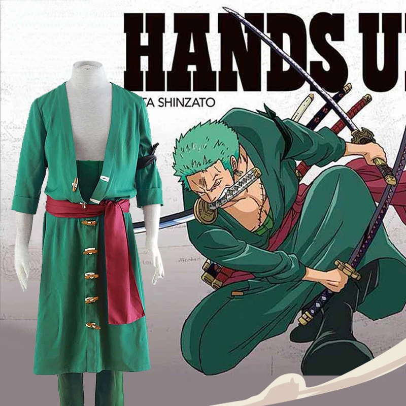 Anime Roronoa Zoro Cosplay Costumes Halloween Costume | Тематическая одежда и униформа