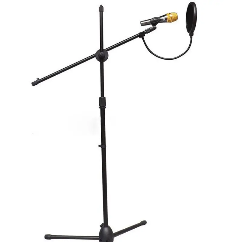 Студийный микрофон двухслойный с ветровым экраном поп-фильтр поворотным
