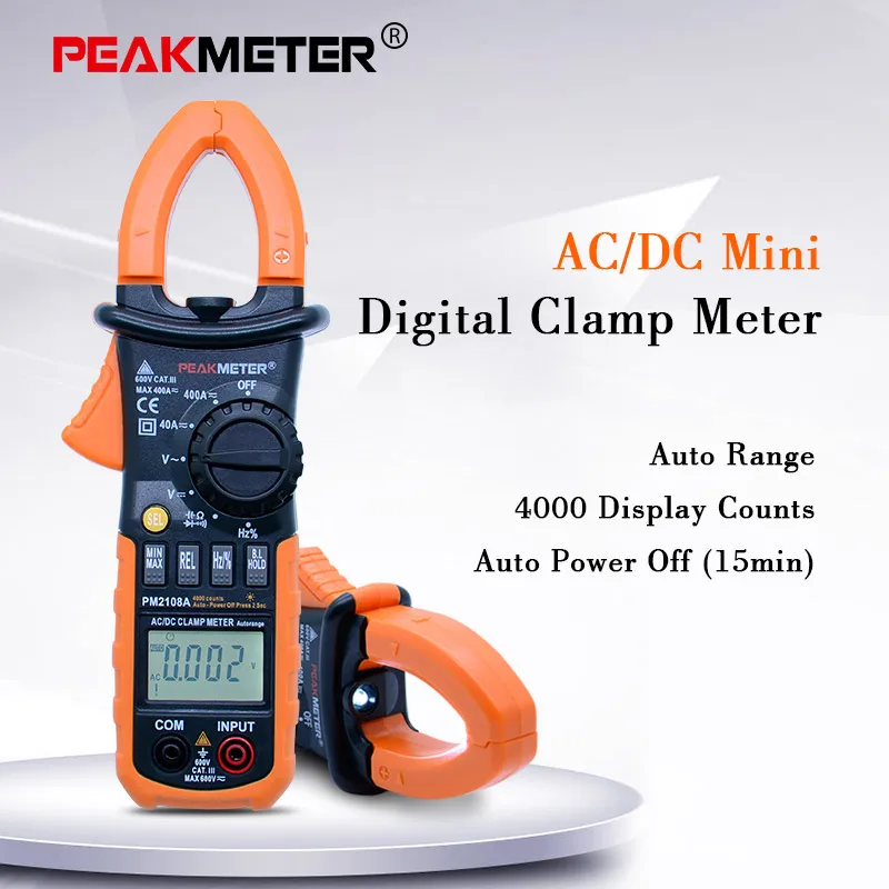 Цифровой мультиметр зажим PEAKMETER PM2108A частота Макс./мин. Измерение значения
