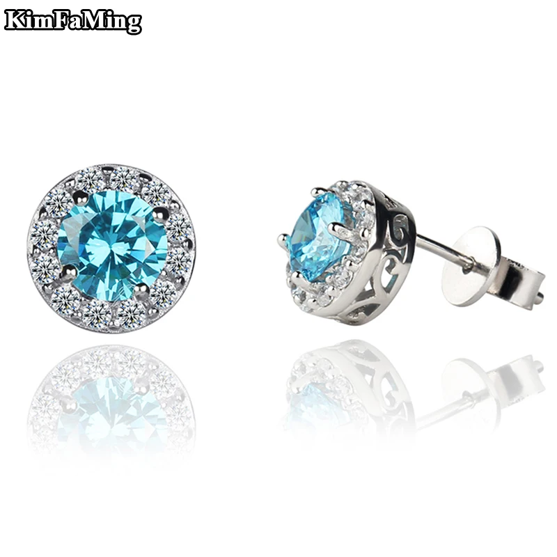 Уникальные круглые серьги гвоздики для классных девочек и мальчиков по низкой