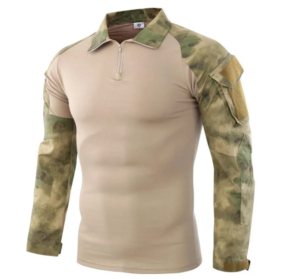 

Тактическая Боевая рубашка, военная Униформа армии США, мужская одежда в стиле татико, топы для страйкбола, Мультикам, камуфляжная одежда дл...