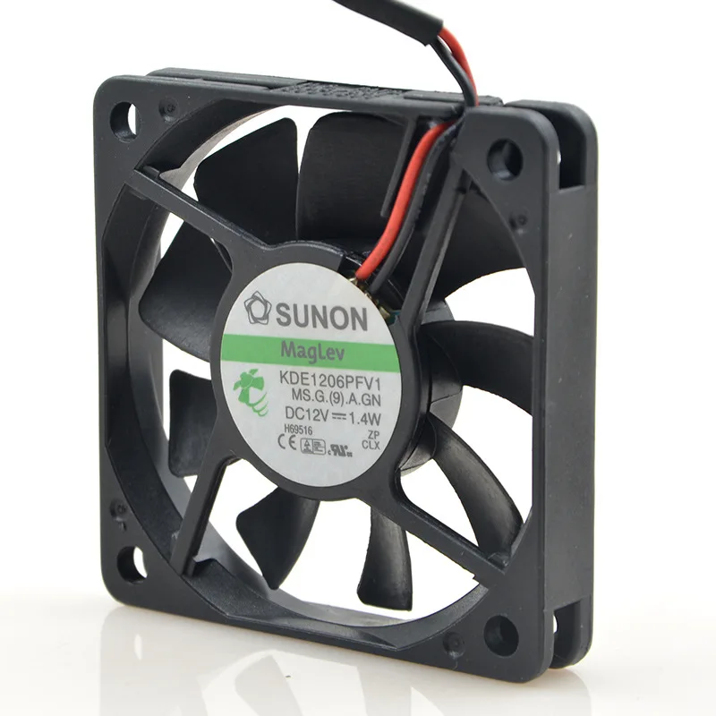 

FOR SUNON Jianzhun KDE1206PFV1 6010 12V 1.4W 6CM Ultra Thin Silent Fan CPU Cooling Fan