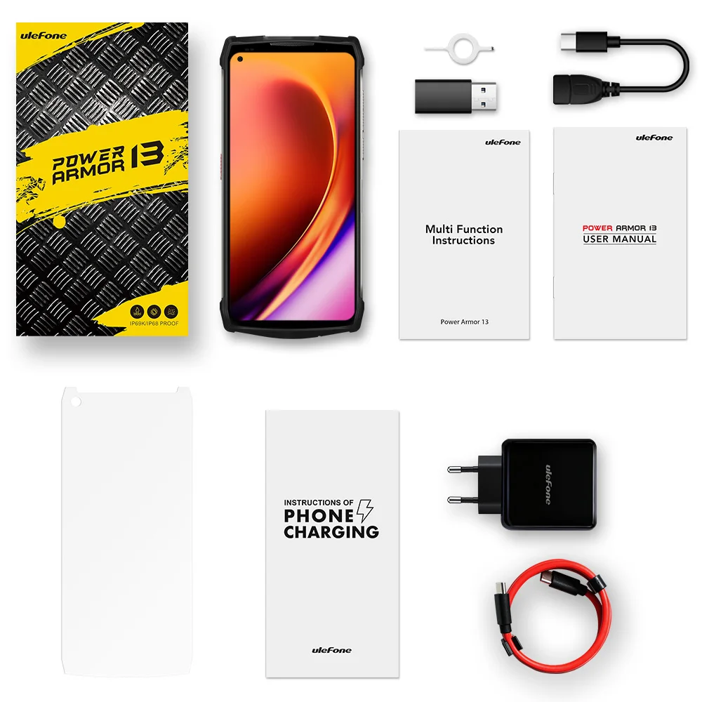 Global 13200mAh Ulefone Power Armor 13 прочный телефон с функцией NFC 256GB Android 11 водонепроницаемый