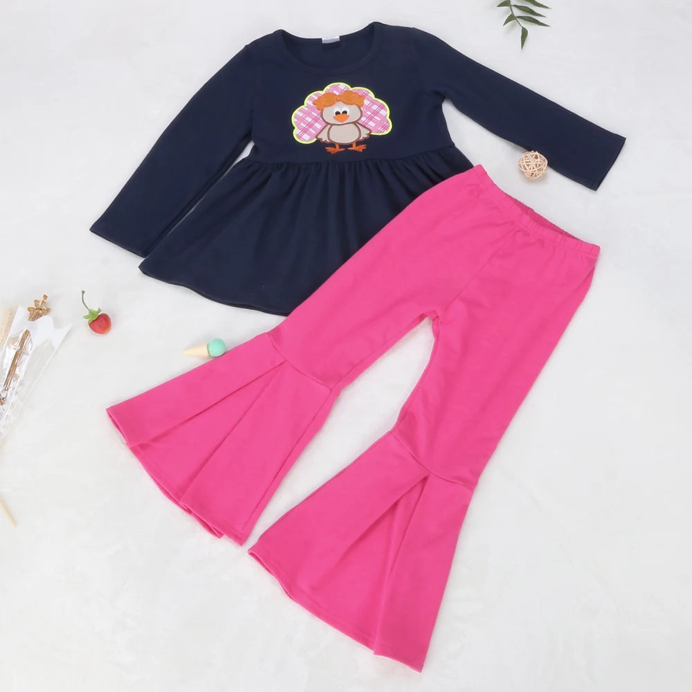 День благодарения Турция узор летние хлопковые штаны с оборками для девочек