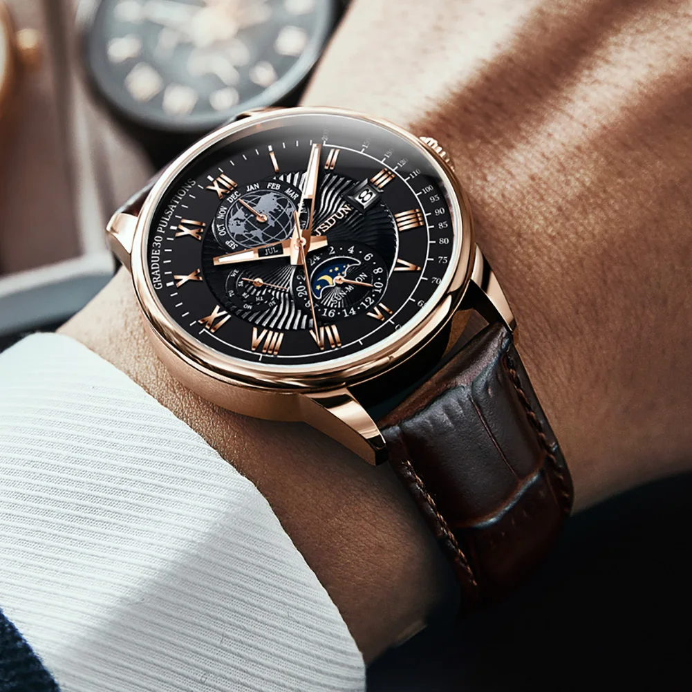 Часы наручные JSDUN Мужские автоматические брендовые роскошные классические