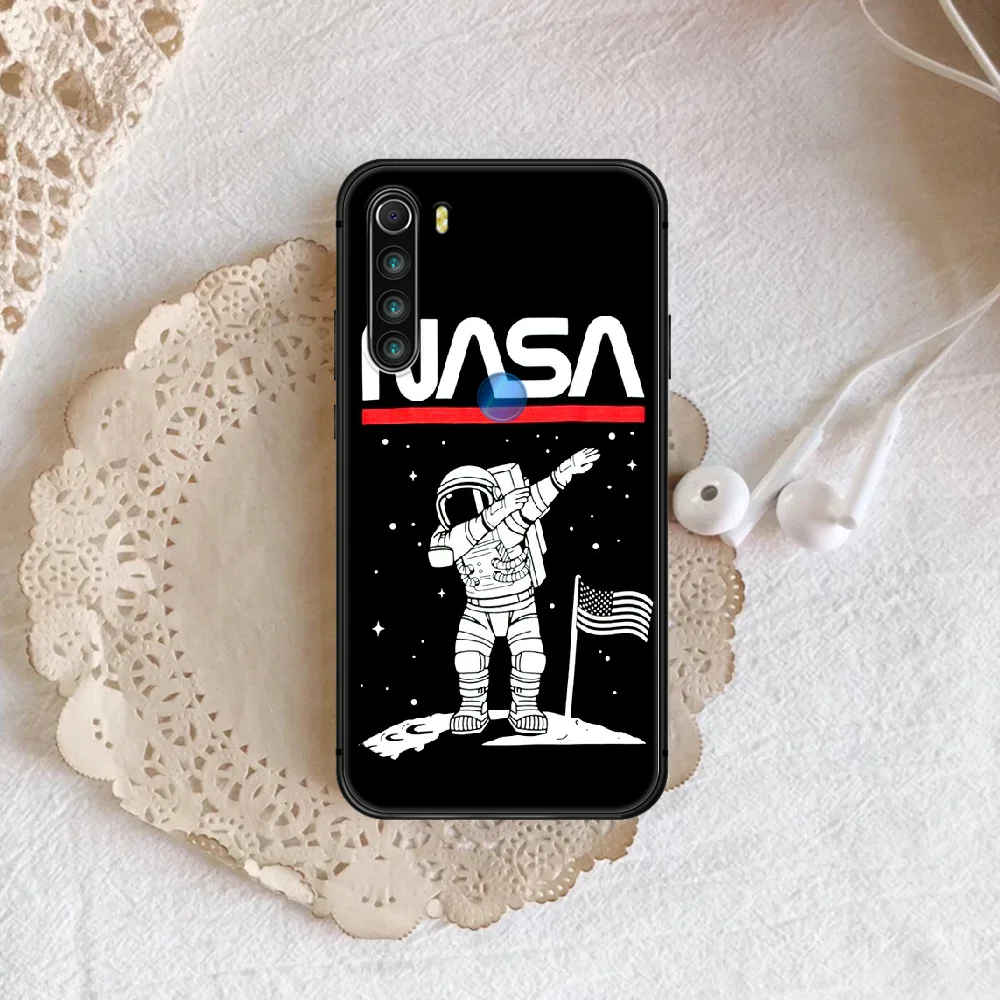 

N-NAS ASpace Agency Phone Case For XIAOMI Redmi Note 5 7 8 T 9 6A 7A 8A 9S K 20 30 Pro black Hoesjes Tpu Cover Trend Cell